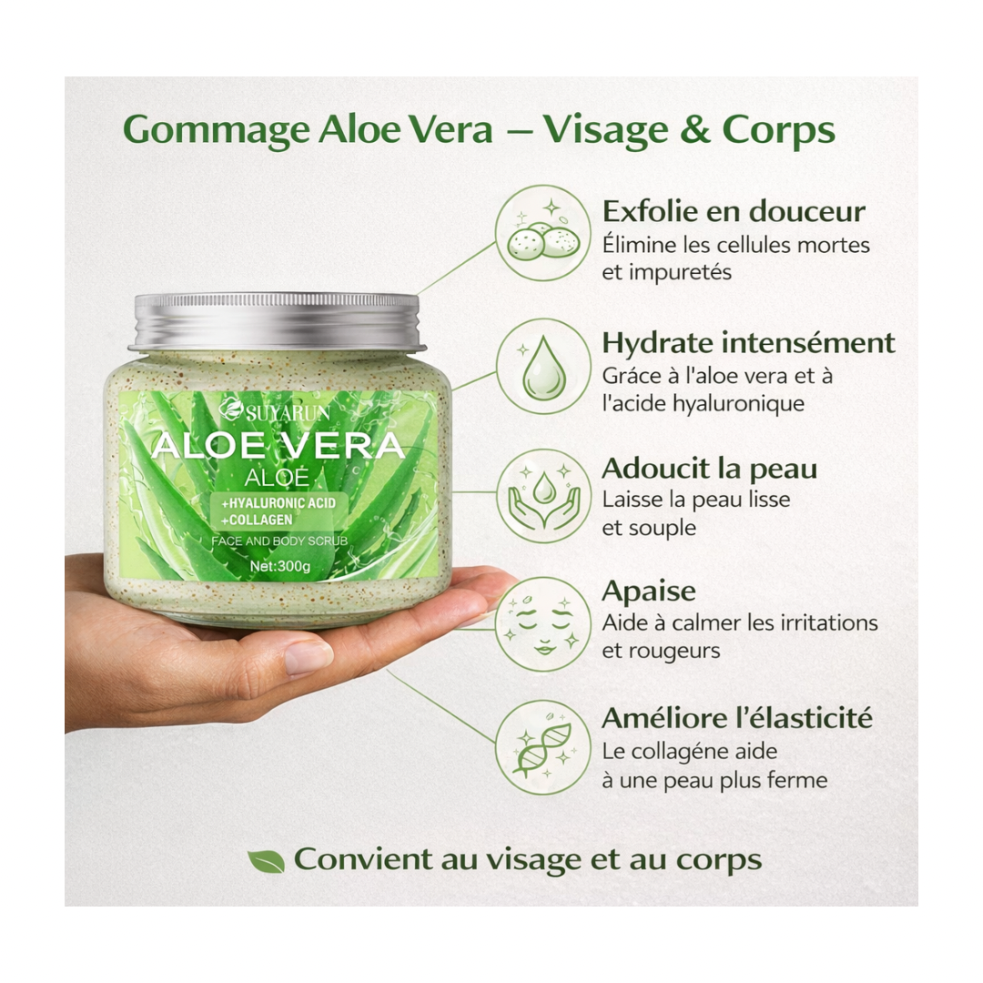 SUYARUN :Gommage naturel à l’Aloe Vera