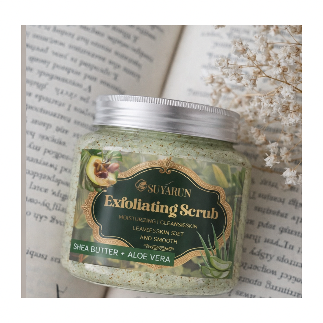 SUYARUN Gommage Exfoliant Visage & Corps – Beurre de Karité & Aloe Vera :